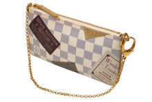 画像をギャラリービューアに読み込む, LOUIS VUITTON ルイヴィトン ハンドバッグ ポシェットミラMM AA3009 ラベルコレクション 2009 ダミエ ホワイト 良品 中古 56703