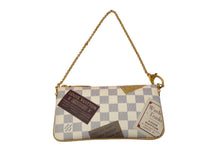 画像をギャラリービューアに読み込む, LOUIS VUITTON ルイヴィトン ハンドバッグ ポシェットミラMM AA3009 ラベルコレクション 2009 ダミエ ホワイト 良品 中古 56703