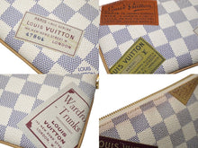 画像をギャラリービューアに読み込む, LOUIS VUITTON ルイヴィトン ハンドバッグ ポシェットミラMM AA3009 ラベルコレクション 2009 ダミエ ホワイト 良品 中古 56703