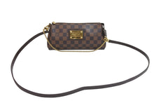 画像をギャラリービューアに読み込む, LOUIS VUITTON ルイヴィトン ショルダーバッグ N55213 エヴァ ダミエ ブラウン ゴールド金具 美品 中古 56705