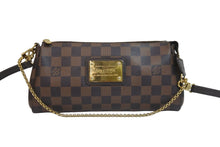 画像をギャラリービューアに読み込む, LOUIS VUITTON ルイヴィトン ショルダーバッグ N55213 エヴァ ダミエ ブラウン ゴールド金具 美品 中古 56705