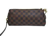 画像をギャラリービューアに読み込む, LOUIS VUITTON ルイヴィトン ショルダーバッグ N55213 エヴァ ダミエ ブラウン ゴールド金具 美品 中古 56705