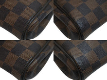 画像をギャラリービューアに読み込む, LOUIS VUITTON ルイヴィトン ショルダーバッグ N55213 エヴァ ダミエ ブラウン ゴールド金具 美品 中古 56705