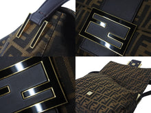 画像をギャラリービューアに読み込む, FENDI フェンディ ズッカ柄 ビッグマンマバケット ショルダーバッグ ワンショルダー ブラウン 8BR638-G1E 美品 中古 56707