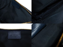 Load image into Gallery viewer, Christian Dior クリスチャンディオール トロッター サドル ポーチ ネイビー ロゴ ハンドバッグ 鞄 総柄 MC0071 美品 中古 56711