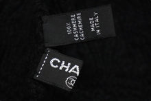 画像をギャラリービューアに読み込む, CHANEL シャネル レディース NO5 カシミア ニットキャップ ニット帽 ブラック ワッペン 美品 中古 56715