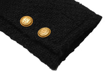 画像をギャラリービューアに読み込む, CHANEL シャネル ジャケット ツイード ショートコート 01A ブラック ココボタン サイズ38 P18440V10526 美品 中古 56731