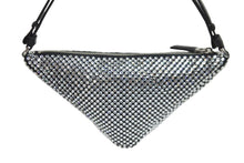 Load image into Gallery viewer, 新品同様 PRADA プラダ ワンショルダーバッグ クリスタルスタッズ サテン ポーチ クリスタル 1NQ044_2AWL_F0T7O 中古 56744