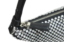 Load image into Gallery viewer, 新品同様 PRADA プラダ ワンショルダーバッグ クリスタルスタッズ サテン ポーチ クリスタル 1NQ044_2AWL_F0T7O 中古 56744
