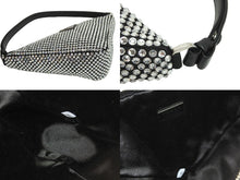 Load image into Gallery viewer, 新品同様 PRADA プラダ ワンショルダーバッグ クリスタルスタッズ サテン ポーチ クリスタル 1NQ044_2AWL_F0T7O 中古 56744