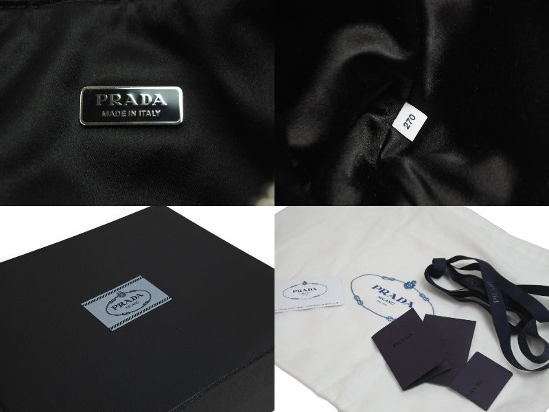 新品同様 PRADA プラダ ワンショルダーバッグ クリスタルスタッズ