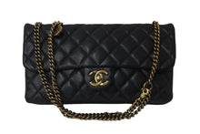 画像をギャラリービューアに読み込む, 極美品 CHANEL シャネル チェーンショルダーバッグ マトラッセ 18番台 ラムスキン ブラック ゴールド金具 中古 56755