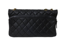 画像をギャラリービューアに読み込む, 極美品 CHANEL シャネル チェーンショルダーバッグ マトラッセ 18番台 ラムスキン ブラック ゴールド金具 中古 56755
