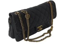 画像をギャラリービューアに読み込む, 極美品 CHANEL シャネル チェーンショルダーバッグ マトラッセ 18番台 ラムスキン ブラック ゴールド金具 中古 56755