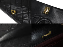 Load image into Gallery viewer, CHANEL シャネル チェーンショルダーバッグ マトラッセ フルフラップ 1番台 ラムスキン ブラック ゴールド金具 良品 中古 56757
