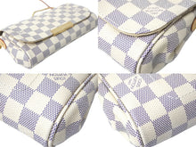 画像をギャラリービューアに読み込む, 新品同様 LOUIS VUITTON ルイヴィトン ショルダーバッグ フェイボリットPM ダミエ・アズール N41277 ゴールド金具 中古 56784