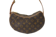 画像をギャラリービューアに読み込む, 極美品 LOUIS VUITTON ルイヴィトン ショルダーバッグ クロワッサン PM M51510 モノグラム ゴールド金具 中古 56785