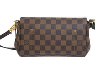 画像をギャラリービューアに読み込む, 極美品 LOUIS VUITTON ルイヴィトン ショルダーバッグ フェイボリットPM ダミエ M40717 ブラウン ゴールド金具 中古 56792