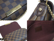 画像をギャラリービューアに読み込む, 極美品 LOUIS VUITTON ルイヴィトン ショルダーバッグ フェイボリットPM ダミエ M40717 ブラウン ゴールド金具 中古 56792