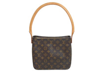 画像をギャラリービューアに読み込む, LOUIS VUITTON ルイヴィトン ハンドバッグ ルーピングMM モノグラム M51146 ブラウン ゴールド金具 美品 中古 56793