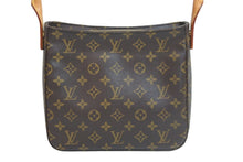 画像をギャラリービューアに読み込む, LOUIS VUITTON ルイヴィトン ハンドバッグ ルーピングMM モノグラム M51146 ブラウン ゴールド金具 美品 中古 56793