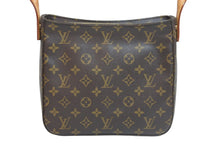 画像をギャラリービューアに読み込む, LOUIS VUITTON ルイヴィトン ハンドバッグ ルーピングMM モノグラム M51146 ブラウン ゴールド金具 美品 中古 56793