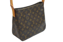 画像をギャラリービューアに読み込む, LOUIS VUITTON ルイヴィトン ハンドバッグ ルーピングMM モノグラム M51146 ブラウン ゴールド金具 美品 中古 56793