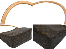 画像をギャラリービューアに読み込む, LOUIS VUITTON ルイヴィトン ハンドバッグ ルーピングMM モノグラム M51146 ブラウン ゴールド金具 美品 中古 56793