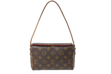 画像をギャラリービューアに読み込む, LOUIS VUITTON ルイヴィトン ハンドバッグ レシタル モノグラム M51900 ブラウン ゴールド金具 美品 中古 56795