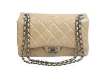 画像をギャラリービューアに読み込む, CHANEL シャネル チェーンショルダーバッグ ココマーク 20番台 2015年 マトラッセ ラムスキン ベージュ シルバー 美品 中古 56798