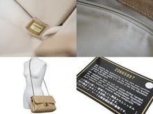 画像をギャラリービューアに読み込む, CHANEL シャネル チェーンショルダーバッグ ココマーク 20番台 2015年 マトラッセ ラムスキン ベージュ シルバー 美品 中古 56798