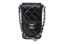 画像をギャラリービューアに読み込む, CHANEL シャネル マトラッセ パテントレザー チェーン ポーチ 13番台 ココマーク ブラック 小物入れ ケース 美品 中古 56810