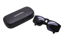 画像をギャラリービューアに読み込む, CHANEL シャネル サングラス 01450 94305 ブラックレンズ ココマーク ブラック ゴールド 美品 中古 56812