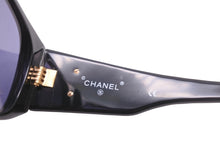 画像をギャラリービューアに読み込む, CHANEL シャネル サングラス 01450 94305 ブラックレンズ ココマーク ブラック ゴールド 美品 中古 56812