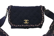 画像をギャラリービューアに読み込む, 極美品 CHANEL シャネル ショルダーバッグ ザルツブルクマトラッセ ココマーク 24番台 A91821 ネイビー ゴールド金具 中古 56819