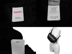 Supreme シュプリーム ウエストバッグ ボディバッグ Black ブラック ナイロン 23AW 美品 中古 56822