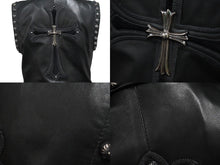 画像をギャラリービューアに読み込む, 極美品 CHROME HEARTS クロムハーツ ジレ オーダーベストクロスボールボタン CHクロスペンダント ローラーベルト S 中古 56827