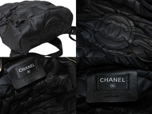 画像をギャラリービューアに読み込む, 極美品 CHANEL シャネル リュック ドゥドーヌ 24番台 ココマーク ダークグレー ナイロン A91933 シルバー金具 中古 56829