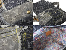 画像をギャラリービューアに読み込む, LouisVuitton ルイヴィトン パッチワーク ポスティ メッセンジャーバッグ モノグラムデニム グレー M95374 美品 中古 56831