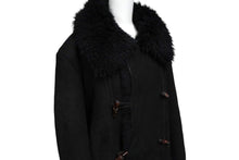 画像をギャラリービューアに読み込む, GUCCI グッチ コート ムートン トムフォード期 ヴィンテージ ブラック サイズ46 165419.XSO83 美品 中古 56850