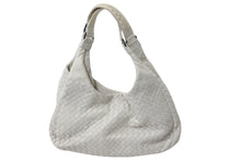 Load image into Gallery viewer, BOTTEGAVENETA ボッテガヴェネタ ハンドバッグ ショルダーバッグ イントレチャート ホワイト 125787 良品 中古 56852