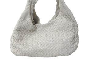 BOTTEGAVENETA ボッテガヴェネタ ハンドバッグ ショルダーバッグ イントレチャート ホワイト 125787 良品 中古 56852