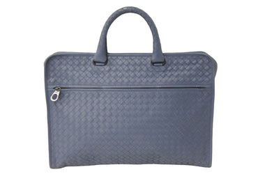 BOTTEGAVENETA ボッテガヴェネタ ビジネスバッグ VNブリーフケースイントレチャート ライトブルー 248395 良品 中古 56855