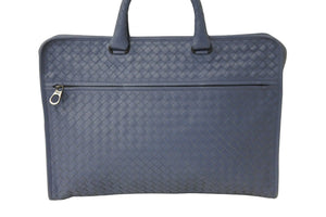 BOTTEGAVENETA ボッテガヴェネタ ビジネスバッグ VNブリーフケースイントレチャート ライトブルー 248395 良品 中古 56855