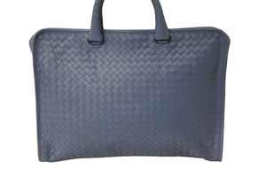 BOTTEGAVENETA ボッテガヴェネタ ビジネスバッグ VNブリーフケースイントレチャート ライトブルー 248395 良品 中古 56855