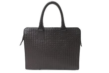 Load image into Gallery viewer, BOTTEGAVENETA ボッテガヴェネタ ビジネスバッグ イントレチャート VNブリーフケース ブラウン 194669 美品 中古 56857