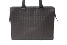 Load image into Gallery viewer, BOTTEGAVENETA ボッテガヴェネタ ビジネスバッグ イントレチャート VNブリーフケース ブラウン 194669 美品 中古 56857