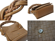 Load image into Gallery viewer, BOTTEGAVENETA ボッテガヴェネタ ワンショルダーバッグ 145555 イントレチャートブラウン レザー 美品 中古 56858