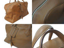 Load image into Gallery viewer, HERMES エルメス ハンドバッグ ボストンバッグ ヴィクトリア43 □K刻印 トゴ ゴールド シルバー金具 美品 中古 56864