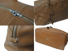 Load image into Gallery viewer, HERMES エルメス ハンドバッグ ボストンバッグ ヴィクトリア43 □K刻印 トゴ ゴールド シルバー金具 美品 中古 56864